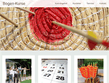Tablet Screenshot of bogen-kurse.de